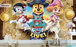 پوستر دیواری اتاق کودک سگ های نگهبان B0343