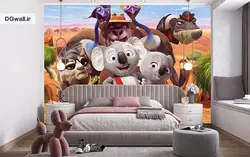 پوستر دیواری اتاق کودک بیل چشمک زن B0411