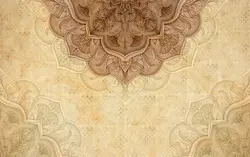 پوستر دیواری پتینه، طرح گل های شمسه PA0118