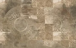 پوستر دیواری پتینه، کاشی و نگاره های اسلیمی PA00۷۱