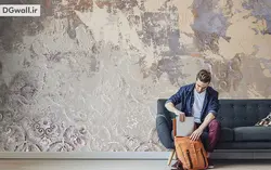 پوستر دیواری پتینه با نقش های سنتی PA0056