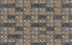 پوستر دیواری پتینه، کاشی های کوچک و شمسه PA005۱