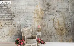 پوستر دیواری پتینه و برج ساعت لندن PA0044