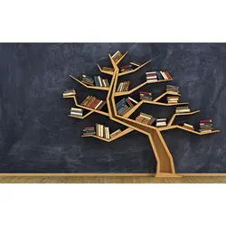 پوستر دیواری سه بعدی کتابخانه AC0005