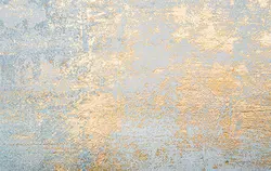 پوستر دیواری بتن آبی طلایی PB0015