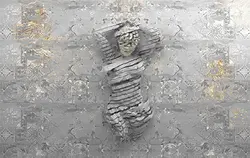 پوستر دیواری سه بعدی مجسمه دختر SC0004