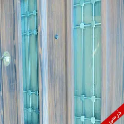درب ضد سرقت مدل 6 قالب شیشه خور [رویه فلز]