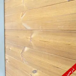 درب ضد سرقت مدل ترمو وود شیشه کوچیک