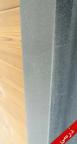 درب ضد سرقت مدل ترمو وود شیشه کوچیک