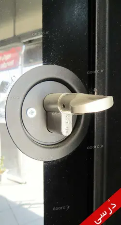 درب ضد سرقت مدل ترمو وود شیشه کوچیک