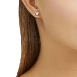 گوشواره زنانه سواروسکی مدل  Bestseller Creativity Circle Pierced Earrings