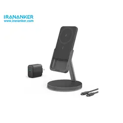 شارژر بی سیم و پاوربانک مگنتی نسل 6 انکر 633 Magnetic Wireless Charger - مدل B25A72