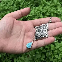 پلاک نقره طرح دل افروز - گالری جواهرات نقره آتنا