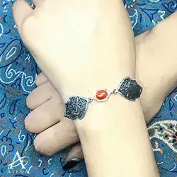 دستبند نقره خلوت دل - گالری جواهرات نقره آتنا