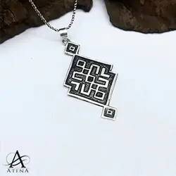 گردنبند نقره طرح سودا - گالری جواهرات نقره آتنا