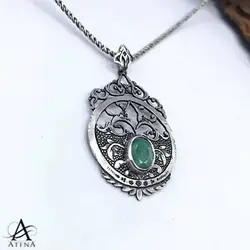 گردنبند نقره طرح دوران عشق - گالری جواهرات نقره آتنا