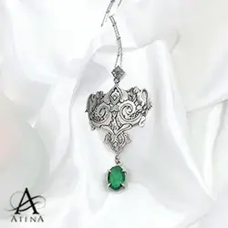 گردنبند نقره جانان - گالری جواهرات نقره آتنا