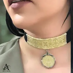 گردنبند نقره چوکر - گالری جواهرات نقره آتنا