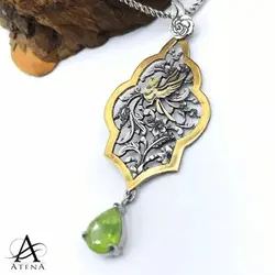 گردنبند نقره طرح صنما - گالری جواهرات نقره آتنا