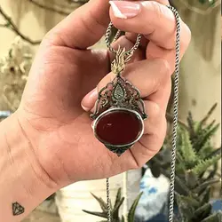 گردنبند نقره طرح فاصله ها - گالری جواهرات نقره آتنا