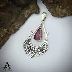 گردنبند نقره طرح وصال - گالری جواهرات نقره آتنا