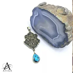 گردنبند نقره طرح همراه - گالری جواهرات نقره آتنا