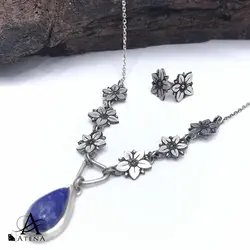 گوشواره نقره طرح مهر - گالری جواهرات نقره آتنا