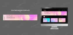تمپلیت پروفایل یوتیوب با فرمت فتوشاپ - مرجع دانلود فایلهای دیجیتالی