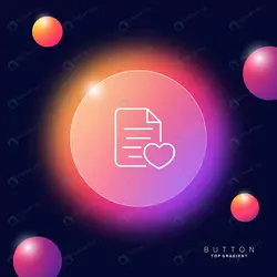 دکمه گلس مورفیسم با نماد پوشه - مرجع دانلود فایلهای دیجیتالی