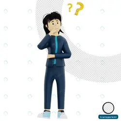 فایل فتوشاپ کاراکتر سه بعدی با علامت سوال - مرجع دانلود فایلهای دیجیتالی