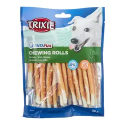 تشویقی سگ با طعم پوست گاو و دورپیچ مرغ تریکسی Trixie