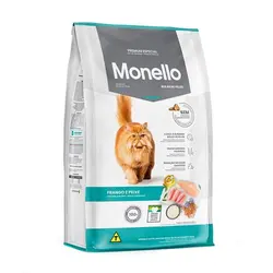 غذای گربه هیربال با مرغ و ماهی Hairball مونلو وزن 1 کیلوگرم