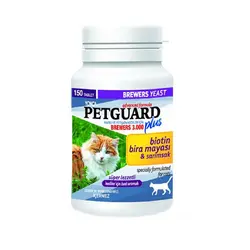 قرص مخمر تقویت مو گربه پت گارد پلاس Petguard Plus