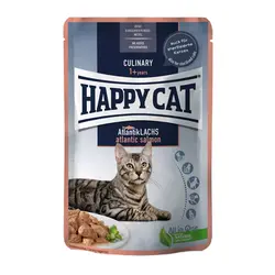 پوچ گربه با ماهی سالمون در سس هپی کت Happy Cat Atlantic Salmon