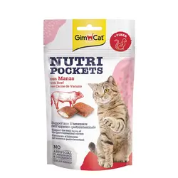 تشویقی نوتری پاکت گربه با طعم گوشت گاو جیم کت – GimCat Beef