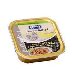 ووم گربه با طعم سه پرنده مختلف دکتر کلودرز – Three Kind Poultry