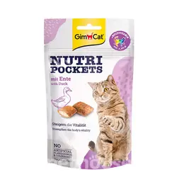 تشویقی نوتری پاکت گربه با طعم اردک جیم کت – GimCat Duck