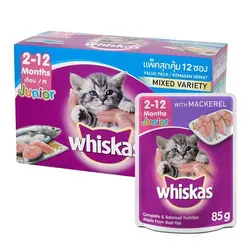 پوچ کیتن با طعم ماهی تن ویسکاس – Whiskas Kitten Mackerel