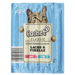 اسنک تشویقی گربه کچت با سالمون و قزل آلا - Cachet Lachs &amp; Forelle