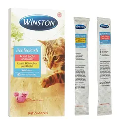 بستنی وینستون گربه با طعم مرغ و سالمون - Winston 2x4 Schleckerli