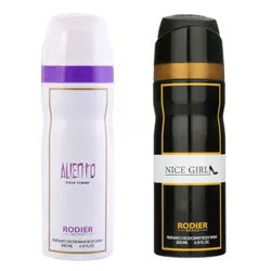 اسپری بدن زنانه رودیر مدل GA مجموعه 2 عددی - فروشگاه عطر و ادکلن رایحه