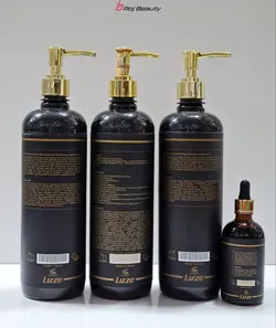 پک کامل کراتین لیز LIzze  برزیل درحجم 2800میلی لیتر  شامپو پروتئین + کراتین+ماسک+روغن آرگان