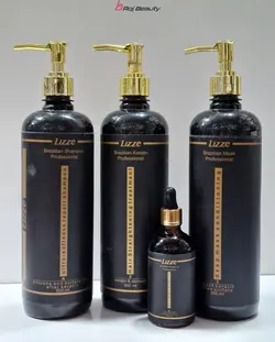 پک کامل کراتین لیز LIzze  برزیل درحجم 2800میلی لیتر  شامپو پروتئین + کراتین+ماسک+روغن آرگان