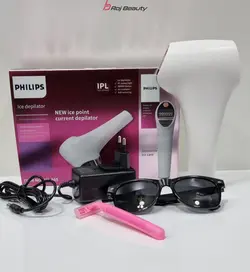 لیزر خانگی فیلیپس Philips دائمی موهای زائد صورت و بدن زنان، حذف موهای زائد دارای 1میلیون شاتPri_568