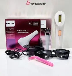 لیزر خانگی فیلیپس Philips دائمی موهای زائد صورت و بدن زنان، حذف موهای زائد دارای 1میلیون شاتPri_568