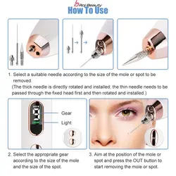 دستگاه لیزر پلاسما 9حالته شارژی پاک کننده زگیل خال ولکه وکوشت اضافی مدل 2023