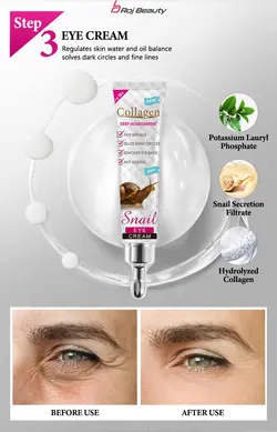 ست 5تکیه مراقبت از پوست صورت کلاژن حلزون