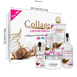 ست 5تکیه مراقبت از پوست صورت کلاژن حلزون