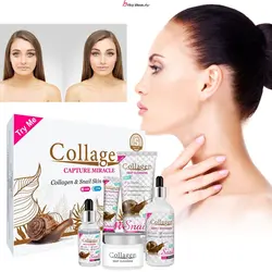 ست 5تکیه مراقبت از پوست صورت کلاژن حلزون