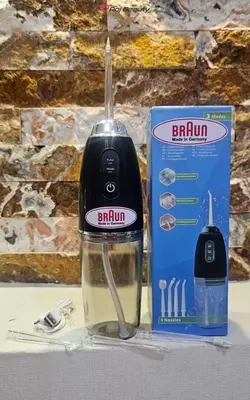 دستگاه واتر جت شست و شوی دهان و دندان گلویش براوان braunمدل WJ 10